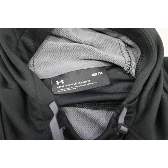 Under Armour Hoodie Freedom Fleece Black Athletic Performance Mens Sz Medium - Picture 8 of 9